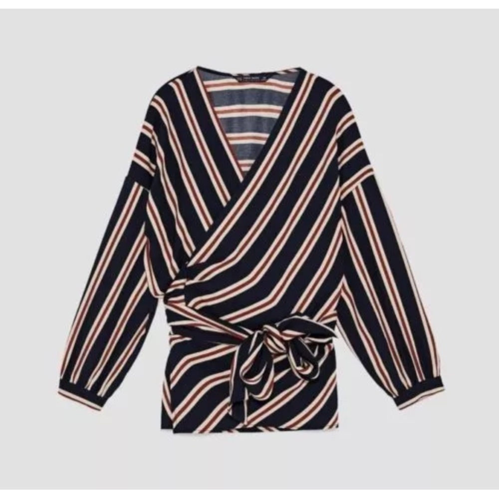 Zara wrap blouse